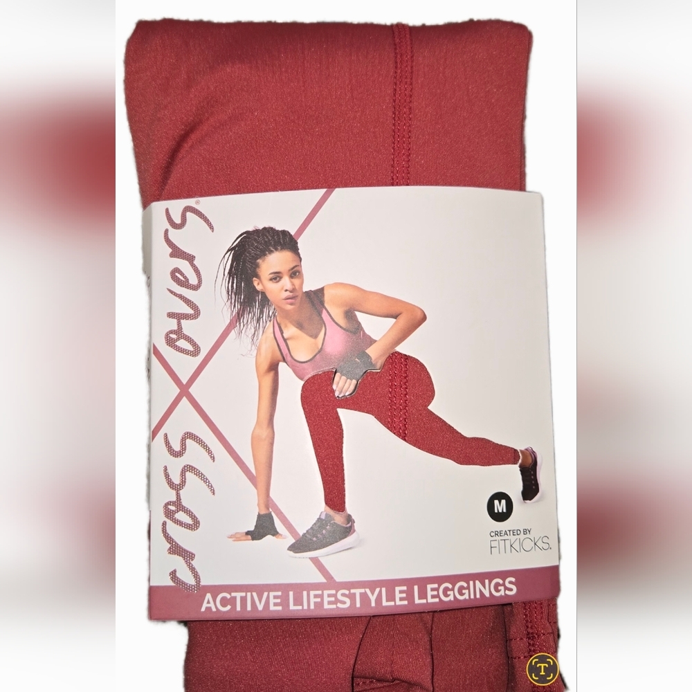 NWT Red Leggings Medium